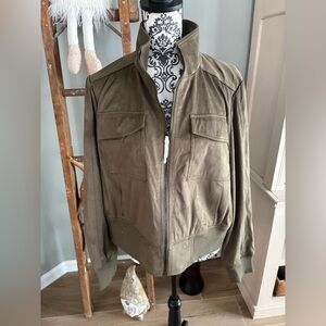 NWOT g.i.l.i. Olive Green Jacket size 16